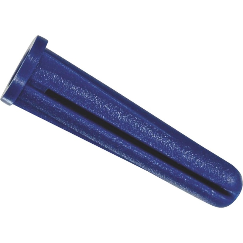 Hillman #10 – #12 Thread x 1-1/2 In. Blue Conical Plastic Anchor (25 Ct.)
