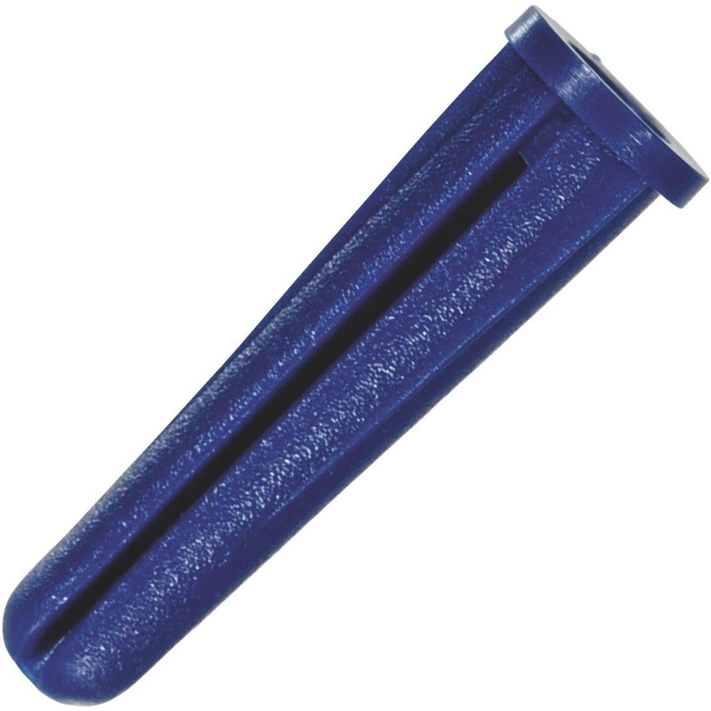 Hillman #14 – #16 Thread x 1-1/2 In. Blue Conical Plastic Anchor (5 Ct.)