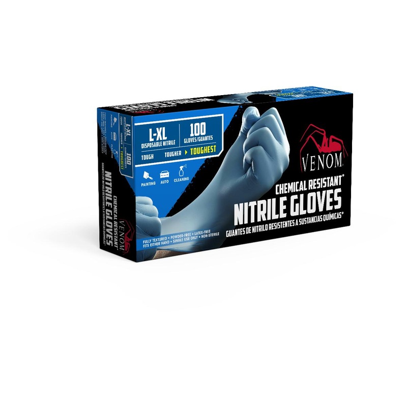 Medline Venom Powder-Free Nitrile Industrial Gloves