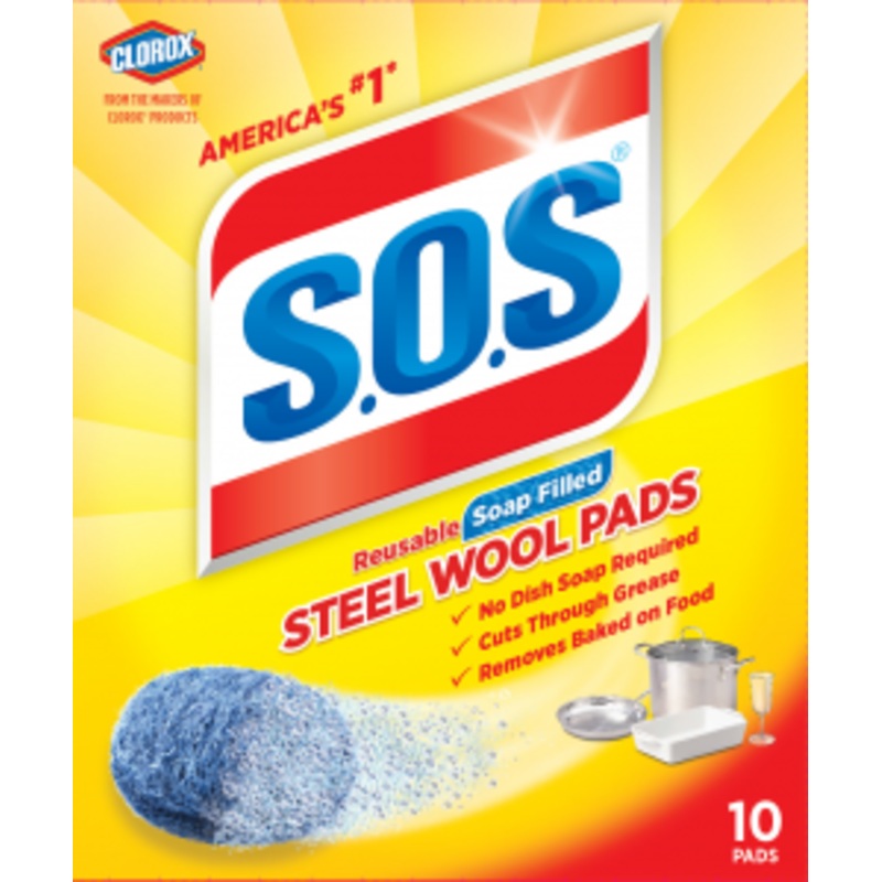 Clorox  S.O.S Steel Wool Soap Pads, 18 Count
