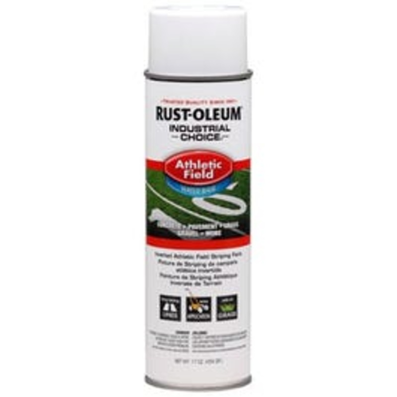 Industrial Choice Athletic Field Striping Spray Paint, White, 17-oz. Inverted