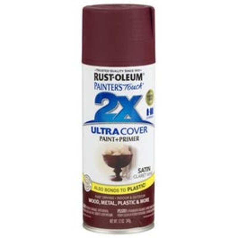 Painter’s Touch 2X Spray Paint, Satin Claret Wine, 12-oz.