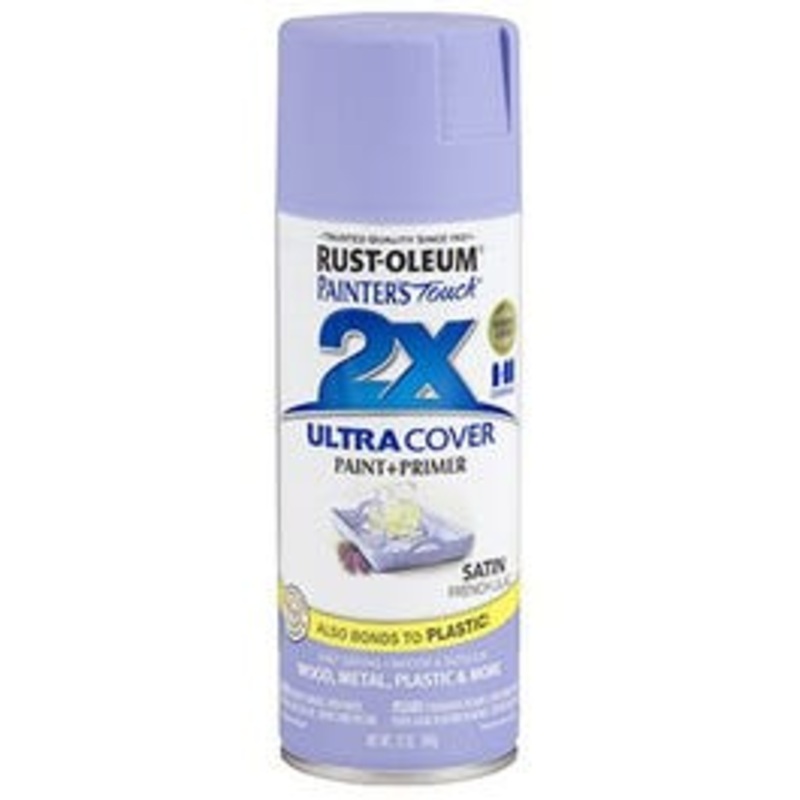 Painter’s Touch 2X Spray Paint, Satin French Lilac, 12-oz.
