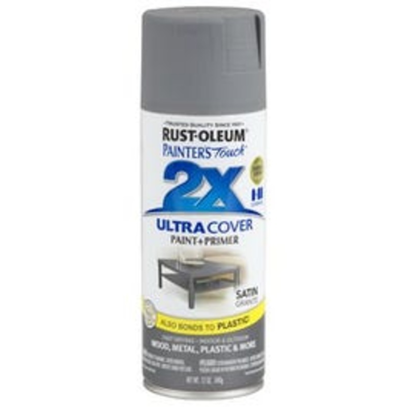 Painter’s Touch 2X Spray Paint, Satin Granite, 12-oz.