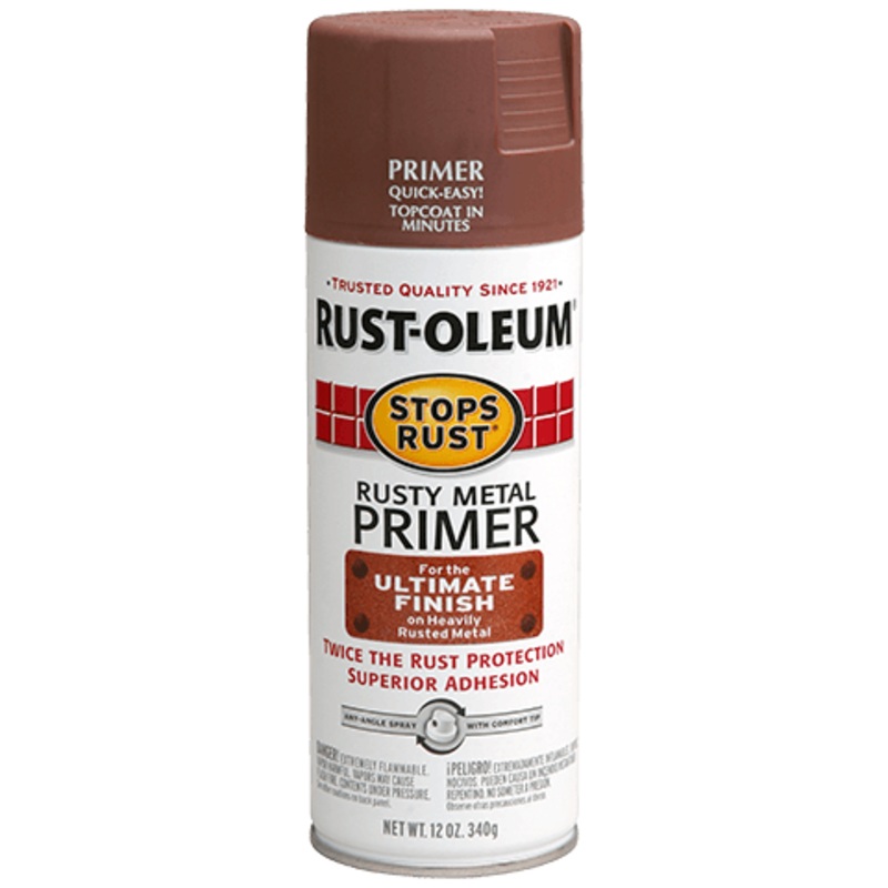 Rust-Oleum STOPS RUST SPRAY PAINT AND RUST PREVENTION Rusty Metal Primer Spray