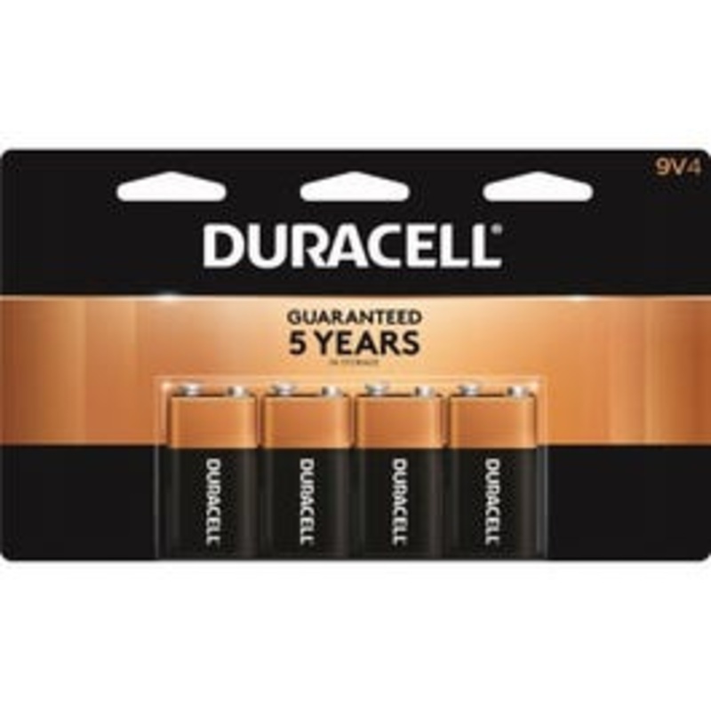 Alkaline Batteries, 9-Volt, 4-Pk.