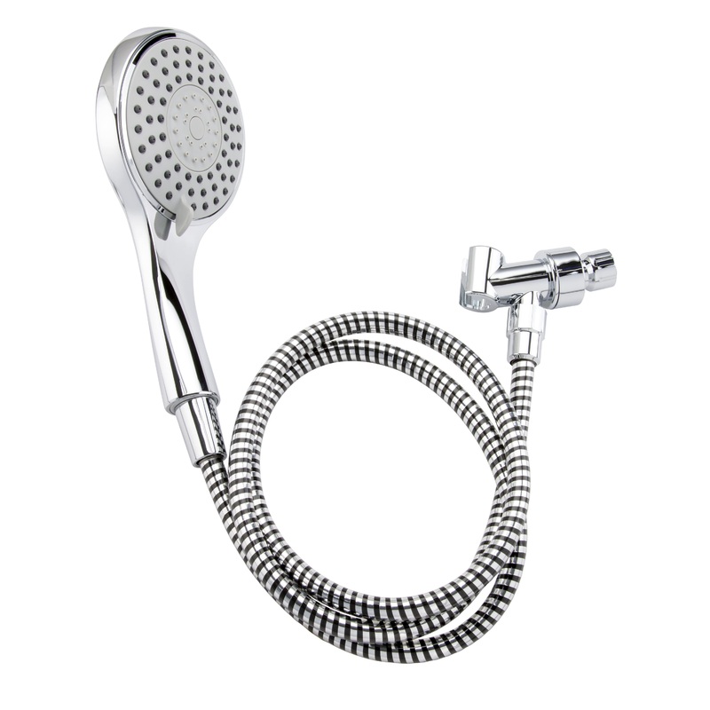 Keeney 3-function Handheld Showerhead, Polished Chrome