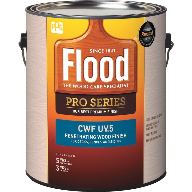 Flood CWF – UV5 Pro Series Wood Finish Exterior Stain, Natural, 1 Gal.