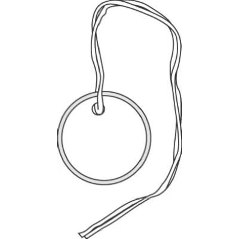 Hy-ko Products White Paper Tag With String, Pack – 100