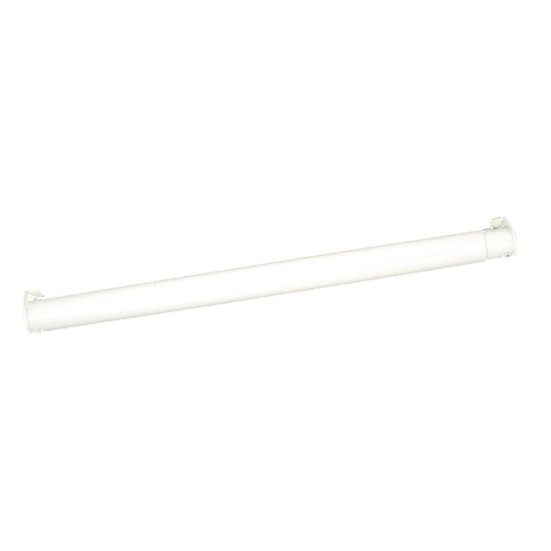 John Sterling Closet-Pro 72 In. to 120 In. x 1-1/4 In. Extra Heavy-Duty Adjustable Closet Rod, White