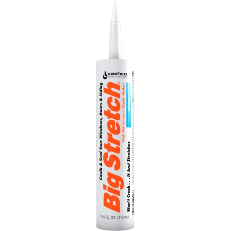 Sashco Big Stretch Acrylic Latex High Performance Caulking Sealant, Tan