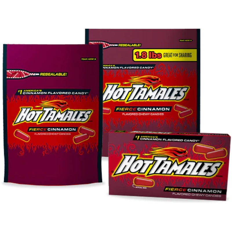 Hot Tamales Fierce Cinnamon Medium Stand Up Bag