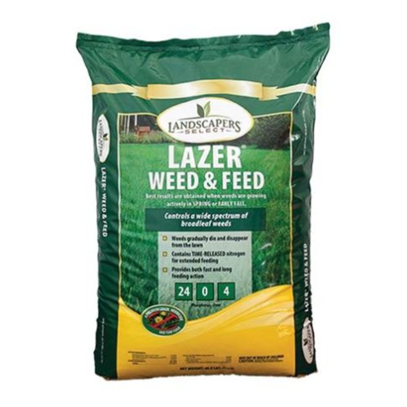 Landscapers Select Lazer Lawn Weed and Feed Fertilizer 24-0-4