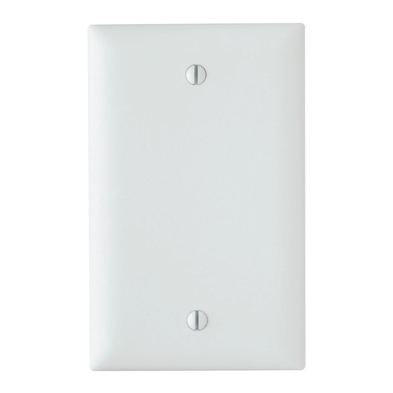 Pass & Seymour Blank Plates, Box Mounted, One Gang, White