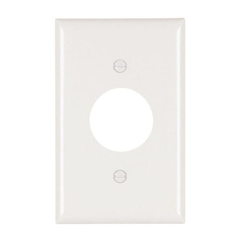 Pass & Seymour Single Receptacle Openings, One Gang, White