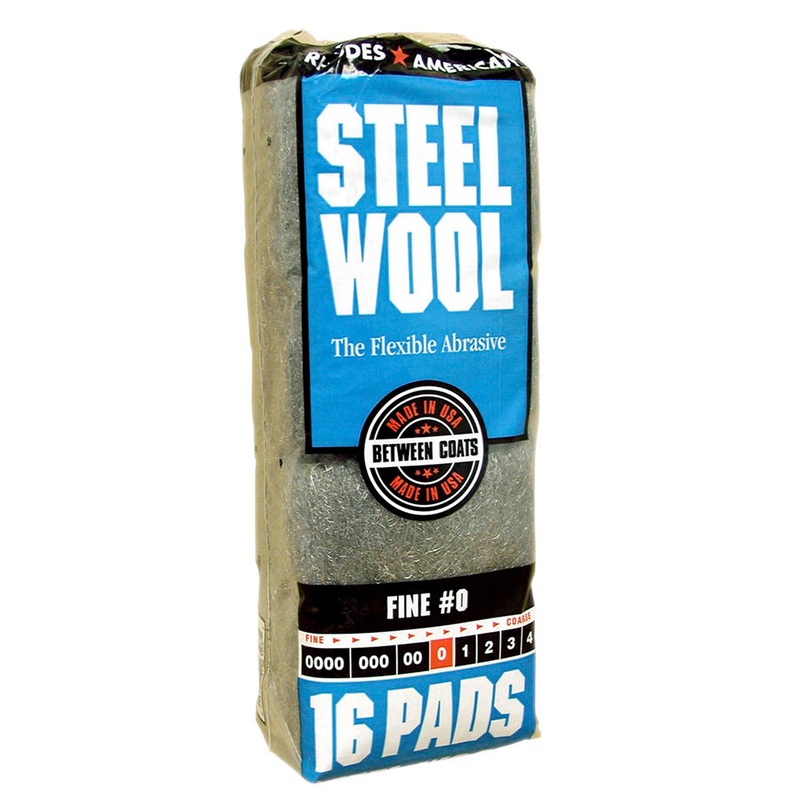 Homax Steel Wool, Fine, Grade #0 16 Pads