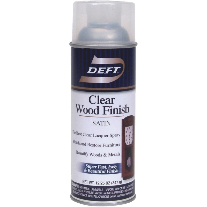 Deft 12.25 Oz. Satin Clear Wood Finish Interior Spray Lacquer