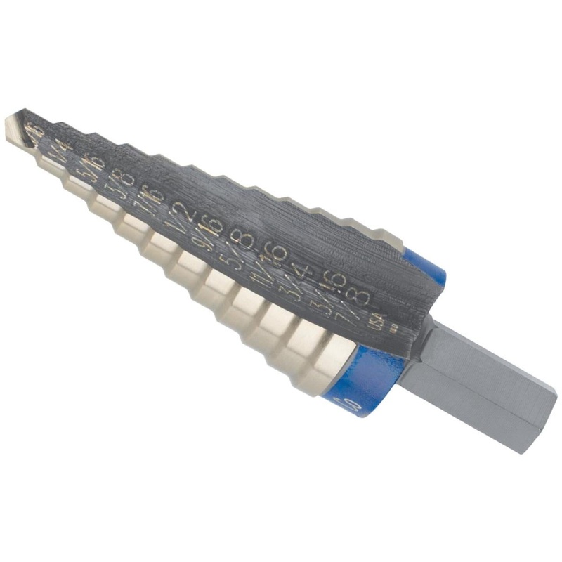 Irwin Unibit 3/16 In. – 7/8 In. #4 Step Drill Bit, 12 Steps
