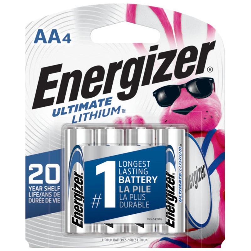 Energizer Ultimate Lithium AA Batteries (4 Pack)