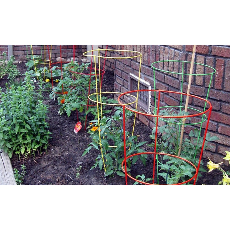 Glamos Wire Colorful Heavy Duty Round Plant Supports Tomato Cages