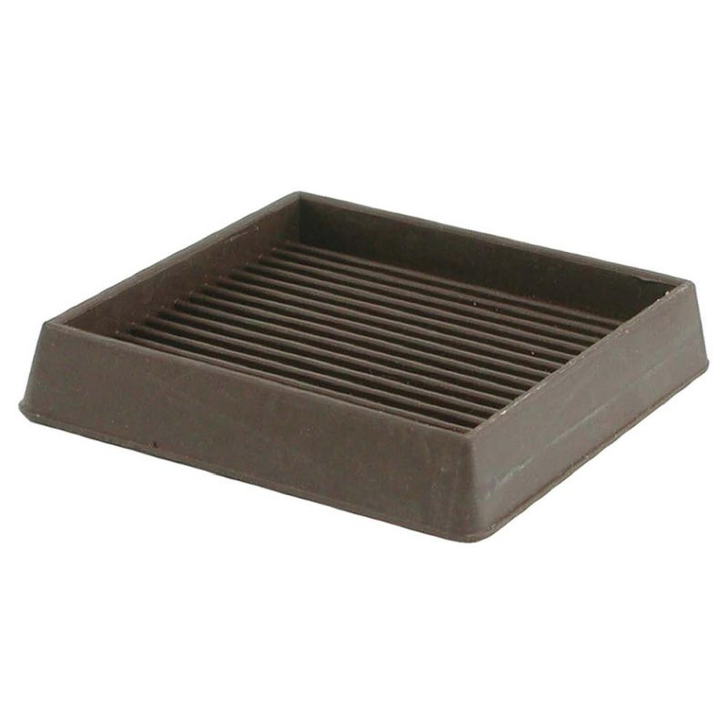 Shepherd 3-Inch Square Rubber Furniture Cups