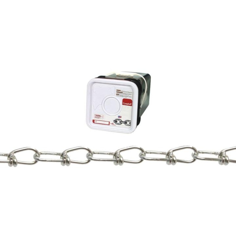 Apex Campbell 2/0 Double Loop (Inco) Chain Zinc Plated 275′ per Square Pail