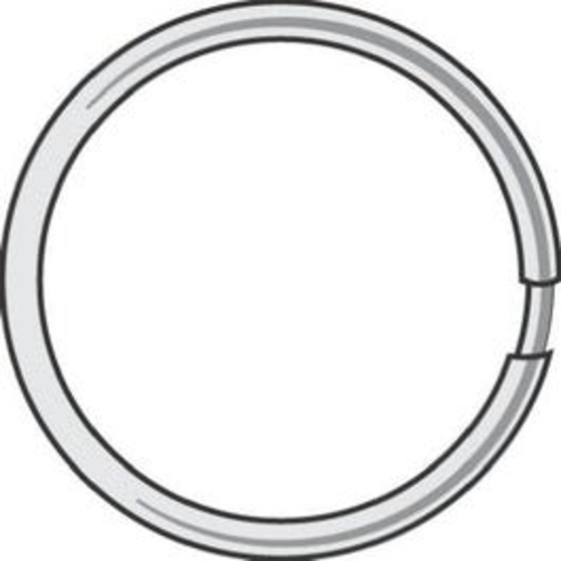 Split Key Ring, 1-3/8-In., 100-Pk.