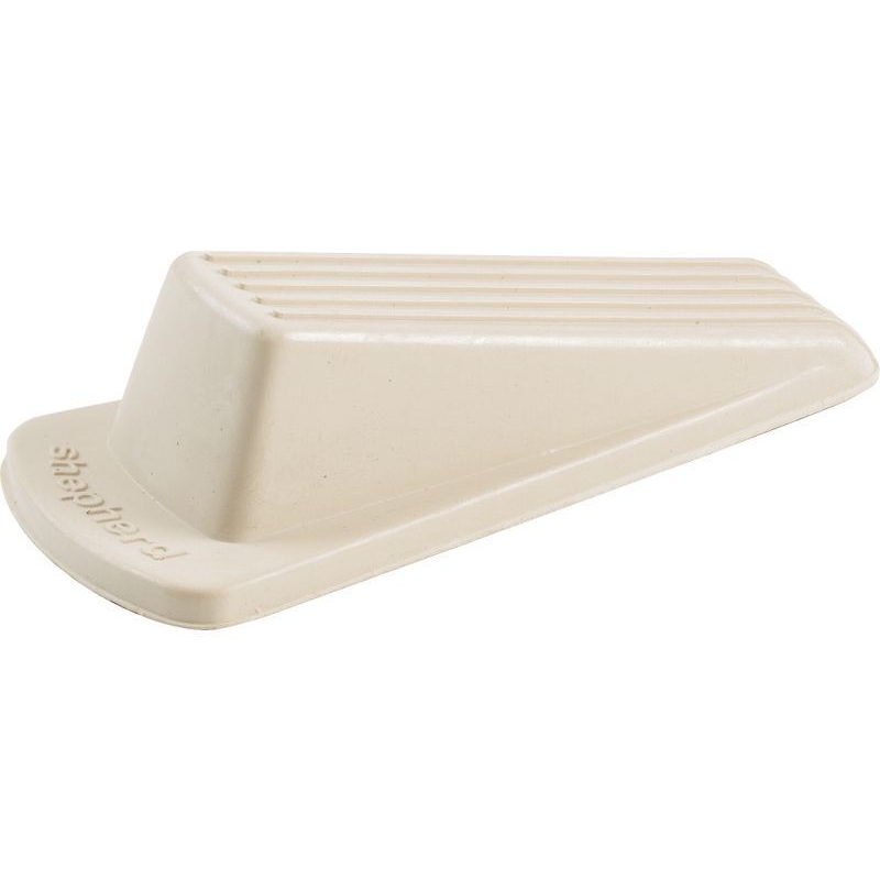 Shepherd Hardware Heavy Duty Rubber Door Wedge, Off-White