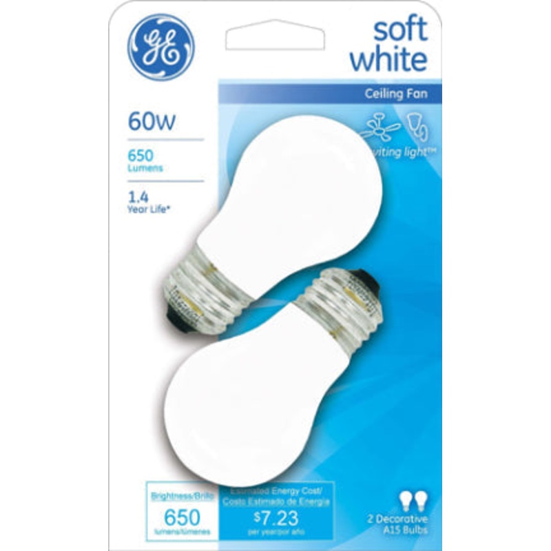 60W Med Soft White A15 Incandescent