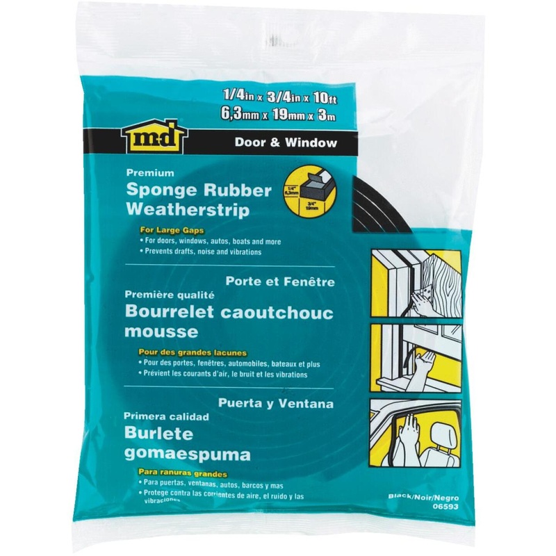 M-D 1/4 3/4 10′ Auto & Marine Weatherstrip
