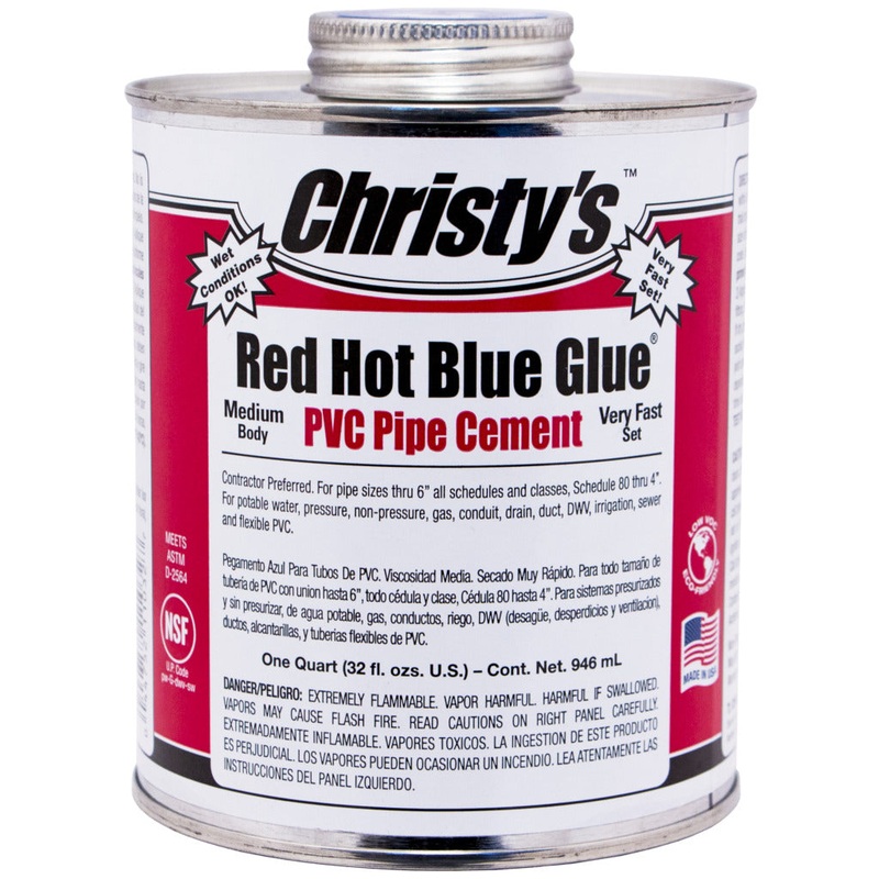 Christy’s Red Hot Blue Glue – Low VOC