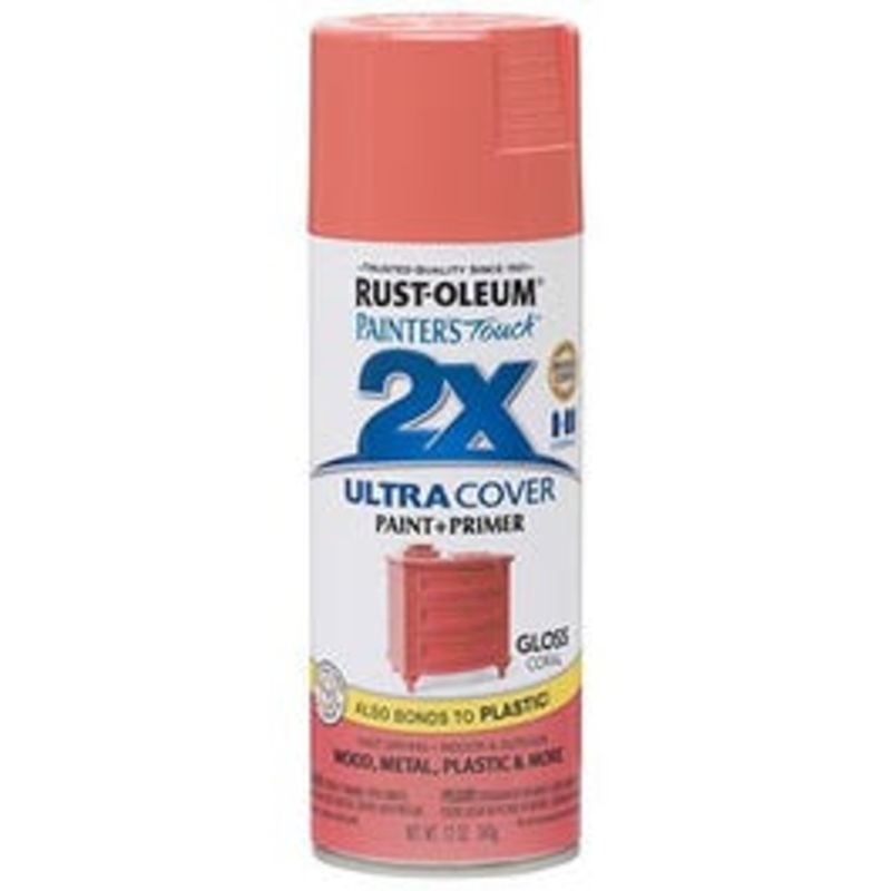 Painter’s Touch 2X Spray Paint, Gloss Coral, 12-oz.