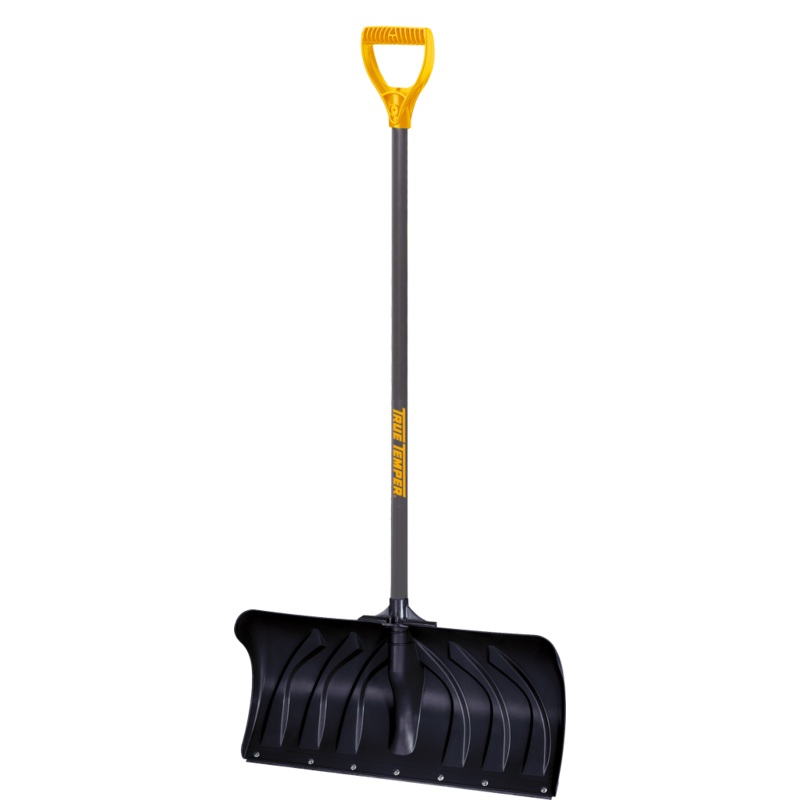 True Temper 24-Inch Poly Snow Pusher with D-Grip