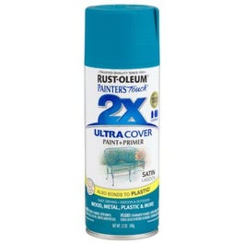 Painter’s Touch 2X Spray Paint, Satin Lagoon, 12-oz.