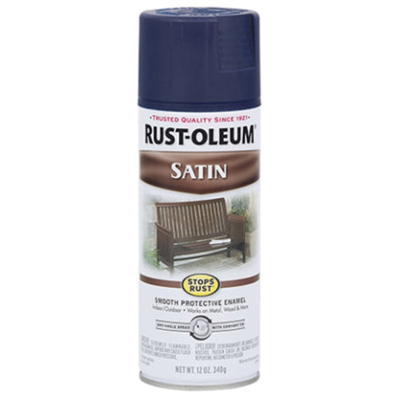 SPRAY PAINT 12 OZ SATIN CLASSIC NAVY SR