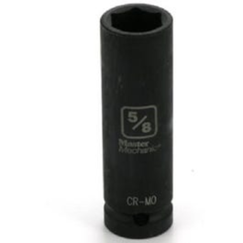 SAE Deep Impact Socket, 6-Point, 1/2-In. Drive, 5/8-in.