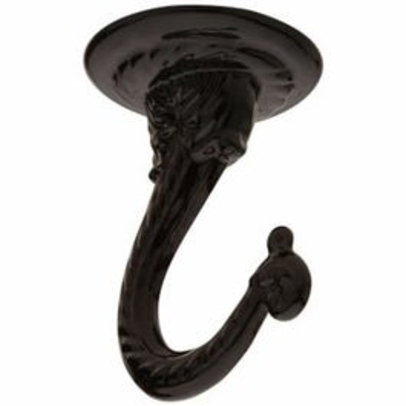 Swag Hook, Black, 2-1/4-In.