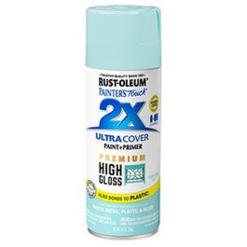 Painter’s Touch 2X Premium High-Gloss Spray Paint, Turquoise Sky, 12-oz.