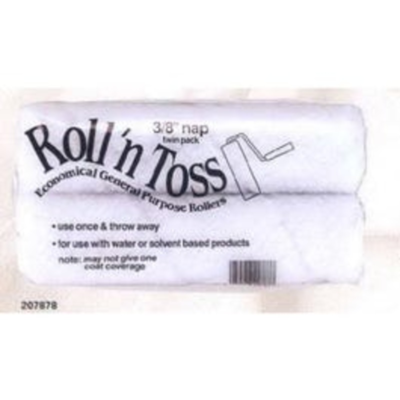 Roll ‘N Toss Paint Roller Covers, 3/8 x 9-In., 2-Pk.