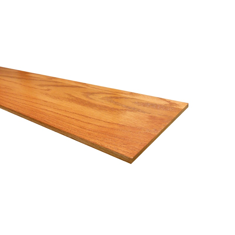 Prefinished Classic Gunstock Oak 11/32 in. Thick x 7.5 in. Wide x 48 in. Length Retrofit Riser