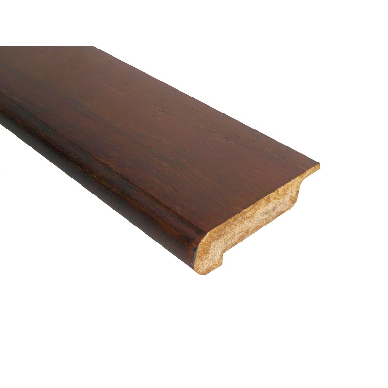 Prefinished Quick Click Antique Hazel Bamboo 1/2 in. T x 3.25 in. W x 72 in. L Overlap Stair Nose