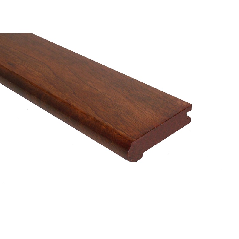 Prefinished Copper Hevea 3/4 in. Thick x 3.13 in. Wide x 6.5 ft. Length Stair Nose