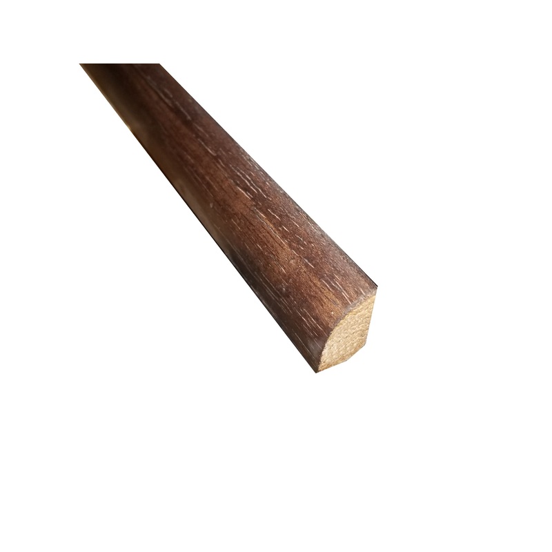 Prefinished Espresso Brazilian Oak 3/4 in. Tall x 0.5 in. Wide x 6.5 ft. Length Shoe Molding