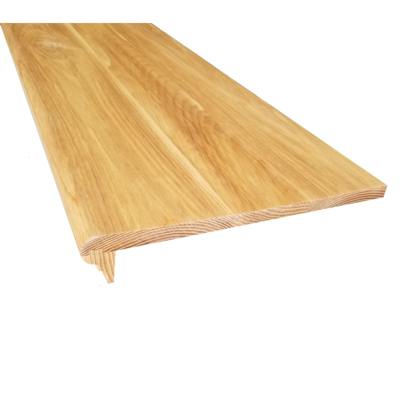 Prefinished Solid Wood Ash 5/8 in. Thick x 11.5 in. Wide x 48 in. Length Retrofit Stair Tread