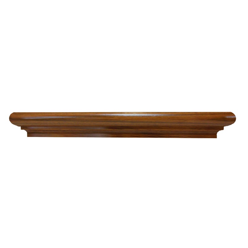 Prefinished Solid Wood Brazilian Cherry 1 in. T x 1.88 in. W x 14.25 in. L Retrofit Return End