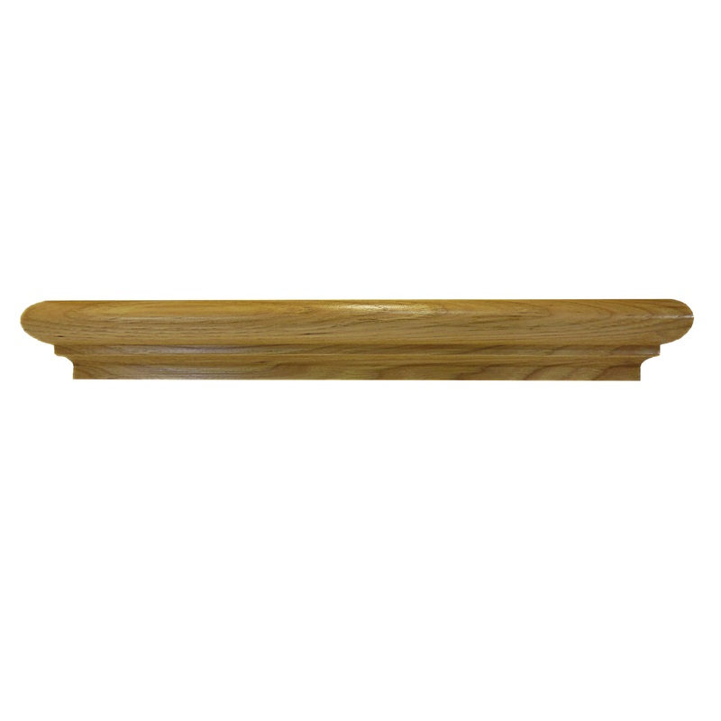 Prefinished Solid Wood Hickory 1 in. Thick x 1.88 in. Wide x 14.75 in. Length Retrofit Return End