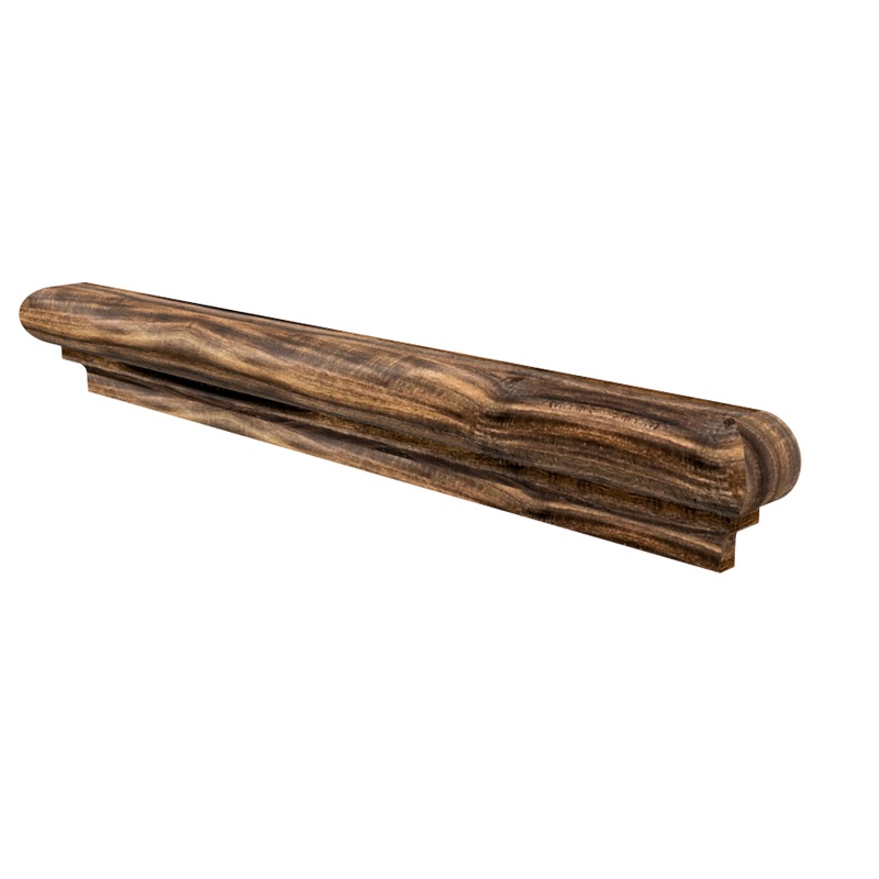 Prefinished Solid Wood Tobacco Road Acacia 1 in. T x 1.88 in. W x 14.75 in. L Retrofit Return End