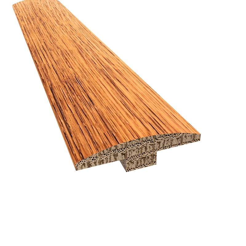 Prefinished Carbonized White Oak Hardwood 1/4 in. Thick x 2 in. Wide x 78 in. Length T-Molding