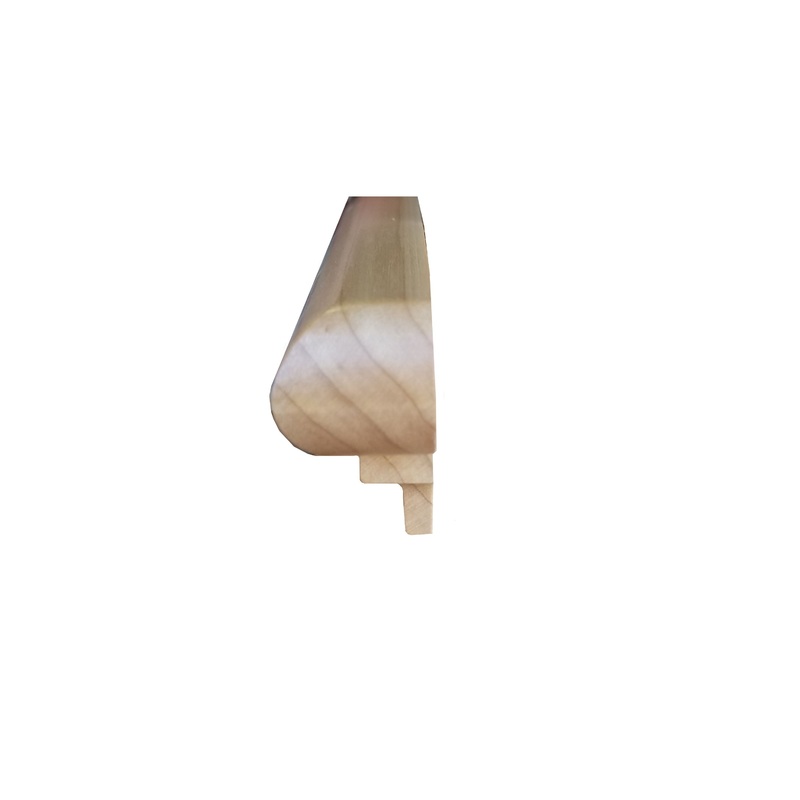 Prefinished Solid Hardwood Maple 1 in. Thick x 1.88 in. Wide x 14.75 in. Length Retrofit Return End