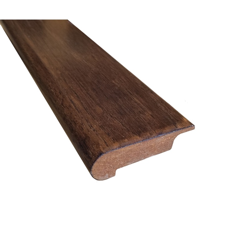 Prefinished Walnut Hickory 3/8 in. Thick x 2.75 in. Wide x 6.5 ft. Length Overlap Stair Nose